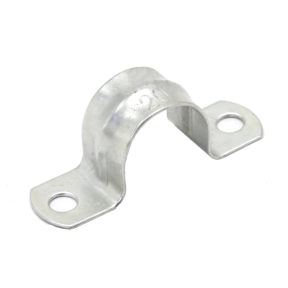 SADDLE CLAMP open, metal, 50mm, w/o bolts, piece