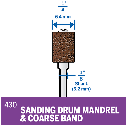 BANDE DE PONÇAGE (Dremel 430) grain 60