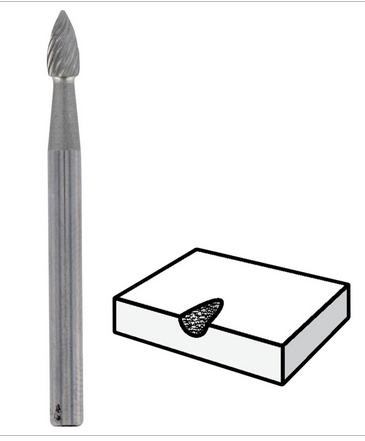 FRAISE A SCULPTER   (DREMEL 9911) carbure de tungstène
