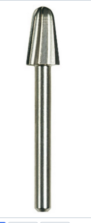 FRAISE A SCULPTER (Dremel 117) Ø6.4mm, 2pcs