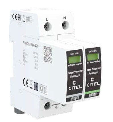 LIGHTNING-SURGE PR T1+2+3(Citel DAC1-13VGS-11-320) 1P+N, Vac