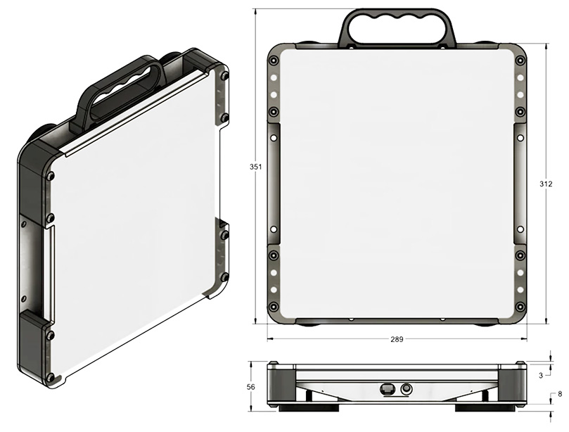 (VSAT SET Starlink Kit mini) CAR MAGNETIC MOUNT