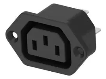 CONNECTOR female, IEC C13, 10A 250V, straight, rewirable