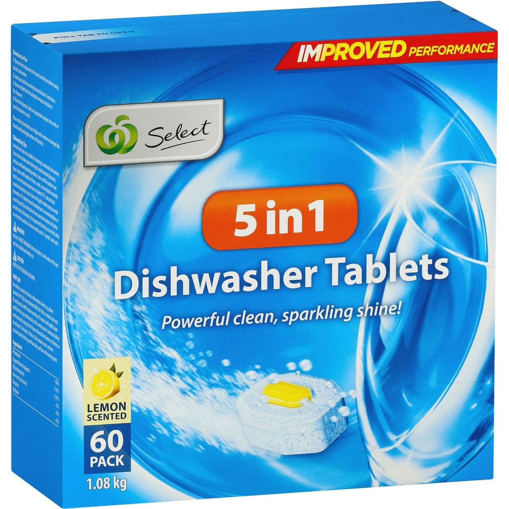 DISH WASHING TABLETS, 60 pieces