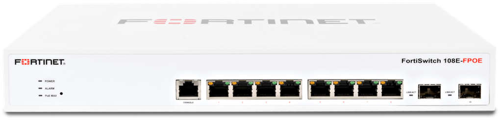 NETWORK SWITCH (FortiSwitch FS-108E-FPOE), 8 ports