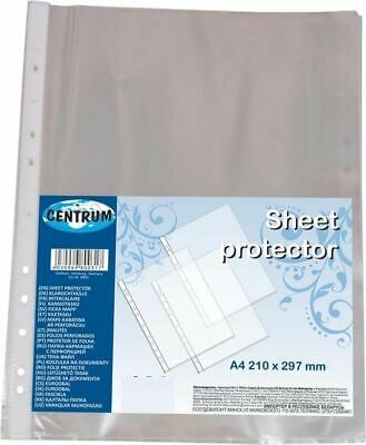 CHEMISE perforée,A4,transp. plastique,ouverte en haut,200pcs