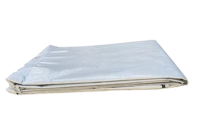 PLASTIC SHEETING eco design, 4x60m, white, 2 bands, roll