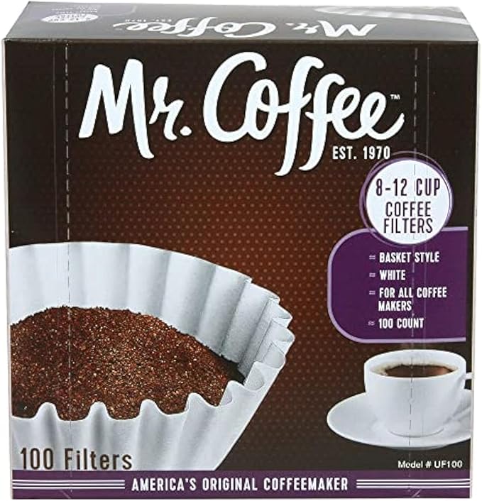 (coffee machine) PAPER FILTER, 8-12 cups, box of 100 units