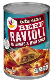 RAVIOLI meat and tomato sauce, 400g, can