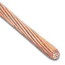 GROUNDING WIRE, bare copper, 35mm², per metre