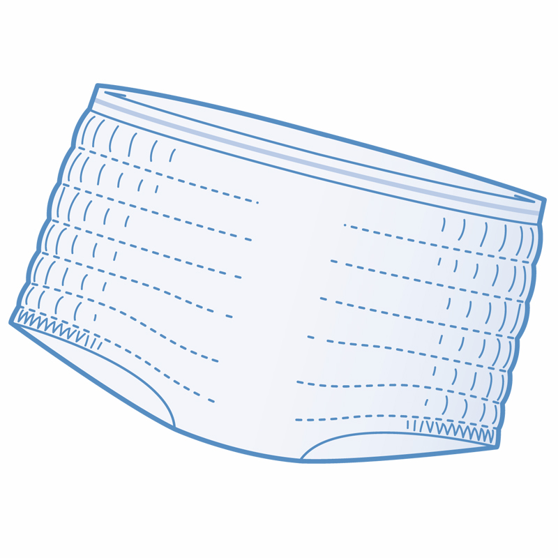 FIXATION PANTS for pads, elastic net, size XL