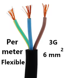 [PELECABL3G6FM] CABLE flexible, 3G6mm², per metre