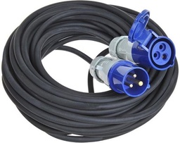 [PELEEXTI33144] RALLONGE, 3G2.5²/30m, 16A/230V/CEE 3P/IP44/bleu