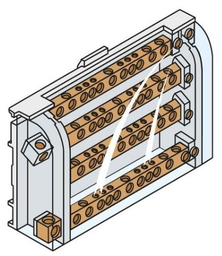 [PELEBOXED4PC6] REPARTITEUR, 4P, 160A, 1x10-50²/3x6-35²/8x2,5-16², mod.