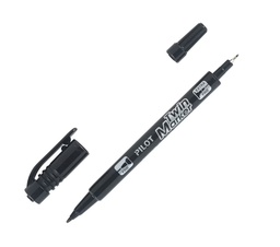 [ASTAPENM2BT] MARKER permanent, 2 fine points, 0.4/1.0mm, black