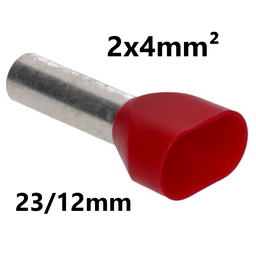[PELECABED04L] CABLE END SLEEVE insulated, 2x4mm², 23/12mm