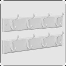 [CSEMCONTC071] (Containex) PORTE-MANTEAU, en metal laque blanc