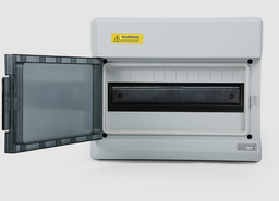 [CSEMCONTC069] (Containex) COFFRET ELEC., 1 rangee, 12 modul., envir. humid