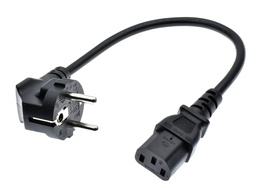 [PELEPOCO1ETEB] POWER CORD, 1.8m, 10A, 230V, type E+F/EUR, C13 plug, black