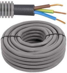 [PELETRUNS20PH] CABLE SHEATH, Ø20mm + pulling wire, roll of 100m