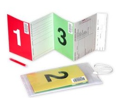[SMSTCMCI01E] CARTE, TRIAGE (SMART TAG), ang, 40x15cm r/v + plastique
