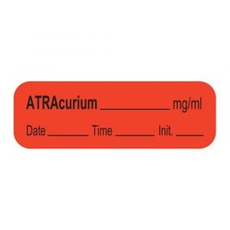 [SDDCLABLATRB1] ETIQUETTE pour Atracurium, rouleau