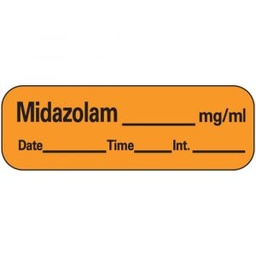 [SDDCLABLMIDA1] ETIQUETTE pour Midazolam, rouleau