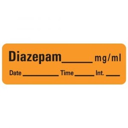 [SDDCLABLDIAZ1] ETIQUETTE pour Diazepam, rouleau