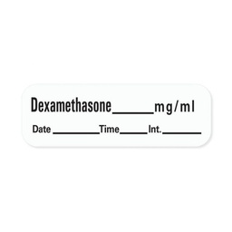 [SDDCLABLDEXA1] ETIQUETTE pour Dexamethasone, rouleau