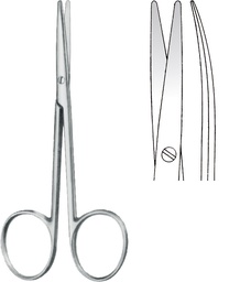 [ESURSCDI12C] SCISSORS, DISSECTING, fine pattern, curved 12 cm 02-41-12