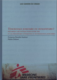 [L061MSFM13EFP] Témoignage judic. ou humanit.?/ Legal or humanit. testimony?