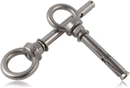 [PHDWBOLT08AS6] SET OF 6 RING ANCHOR BOLTS, galvanised steel, M8