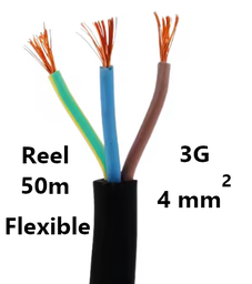 [PELECABL3G4FF] CABLE flexible, 3G4mm², reel of 50m