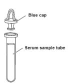 [ELAECCHC602] (Spotchem EZ) SAMPLE TUBE, PLAIN, with blue cap, 10191