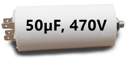 [PELEELECC25] CAPACITOR, PP, 50μF, ±5%, 470V c.a.