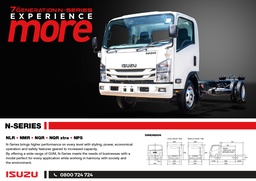 [TTRUISUZ2RHW3] TRUCK 4x2 (ISUZU NQR81K) w/o enclosed body, single axle, RHD