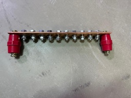 [PELEBATTE0241] BUSBAR, 2P,10xM8, 48VDC + 2 insulators