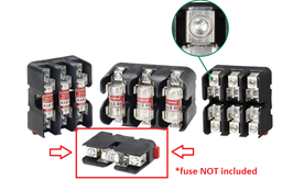 [PELEFUSAHC203] PORTE FUSIBLE pr fusible à boulonner classe-T 1P 300VDC 200A