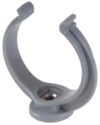 [PHDWCLAMW22V] WALL CONNECTOR, PP, Ø22mm, open, for PVC pipes