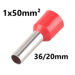[PELECABEE50L] CABLE END SLEEVE insulated, 1x50mm², 36/20mm