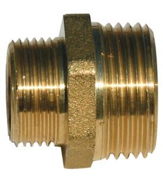 [TVEAPUMPF2N1] (fuel pump) NIPPLE COUPLING, brass, 1"¼ x 1", MxM