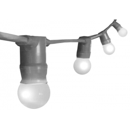 [PELELIGMG5S65] GUIRLANDE LUMINEUSE ss amp., 5xE27, Schuko M+F, IP65, 5m