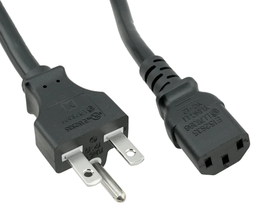 [PELEPOCO05T6B] CORDON ALIMENTATION, 5m,10A,230V,NEMA 6-15, C13 fiche,noir