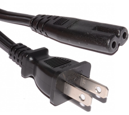 [PELEPOCO1ESAB] POWER CORD, 1.8m, 10A, 120V, type A/US, C7 plug, black