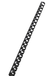 [ASTABINDR14B] PEIGNE RELIURE, plastique, 14x28mm, noir