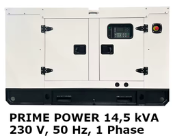 [PELEGENE01415] GENERATOR, 14.5kVA 230V 50Hz, 1ph, diesel