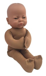 [ETMADELI302] (delivery sim.) FŒTAL MODEL, cloth body, plastic head, brown
