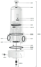 [CWATDOSP201] (Dosatron D20) GASKETS MOTOR maintenance, set