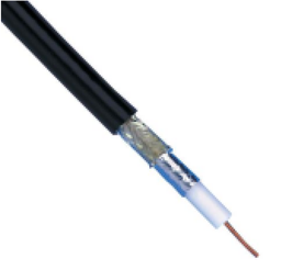 [PCOMCOAX60175] CABLE COAXIAL RG6/U, 18 AWG, 75 ohm, 3.3ft/ 1m